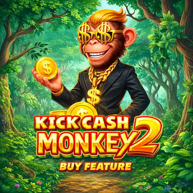 Kick Cash Monkey 2 Buy Feature slot game interface